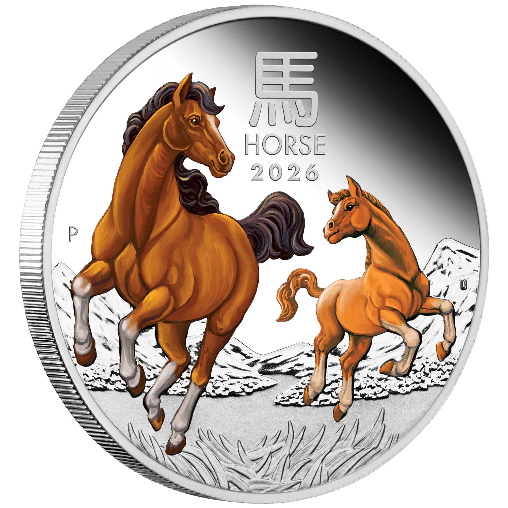 Australian Lunar Series III 2026 Year of the Horse 1oz Silver Proof Coloured Coin