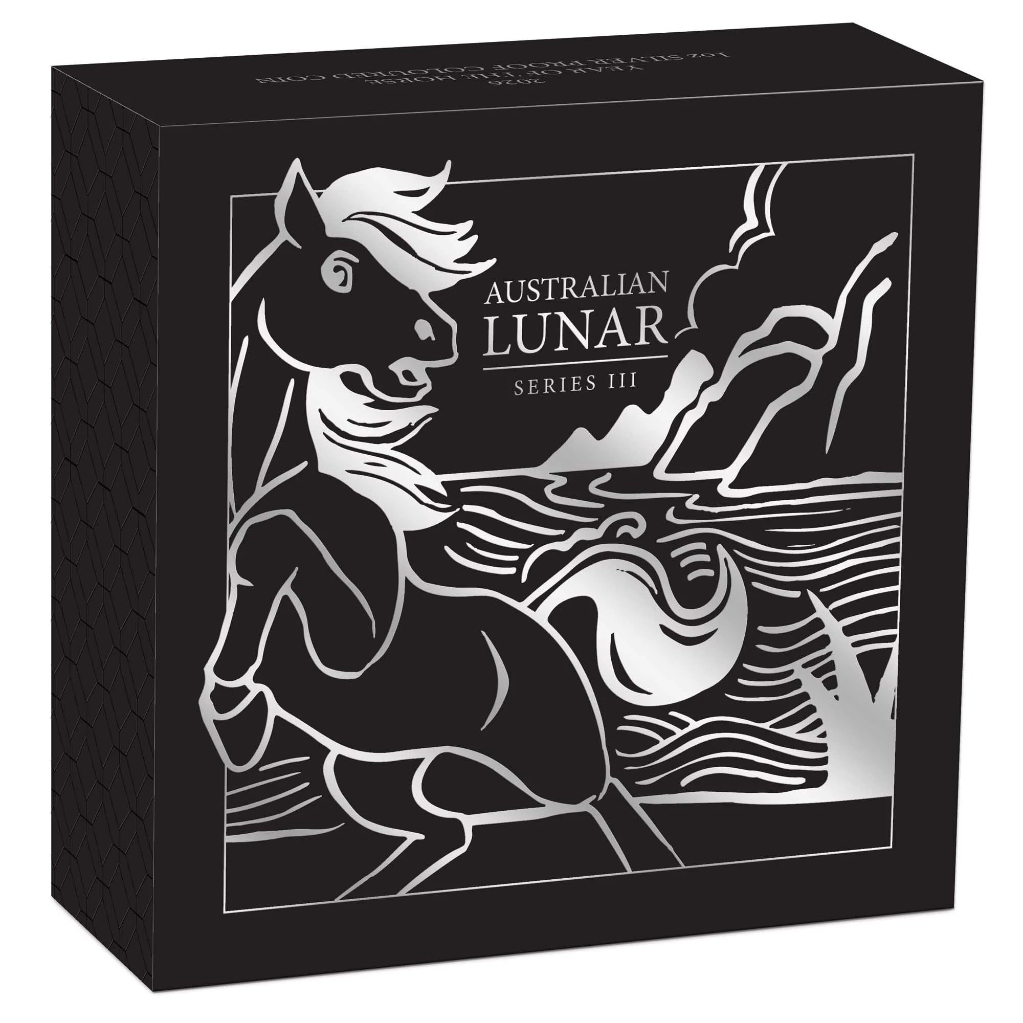 Australian Lunar Series III 2026 Year of the Horse 1oz Silver Proof Coloured Coin