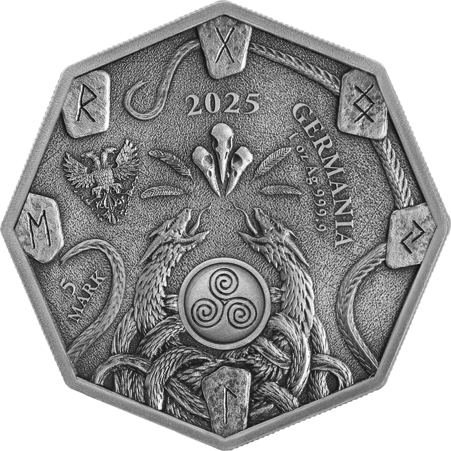 Germania Mint – Witchcraft Herbalist Ritual 1oz Silver Antique Coin
