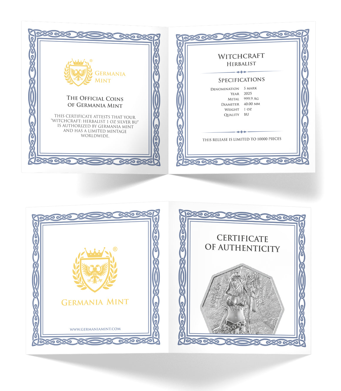 Germania Mint – Witchcraft Herbalist 1oz Silver Coin