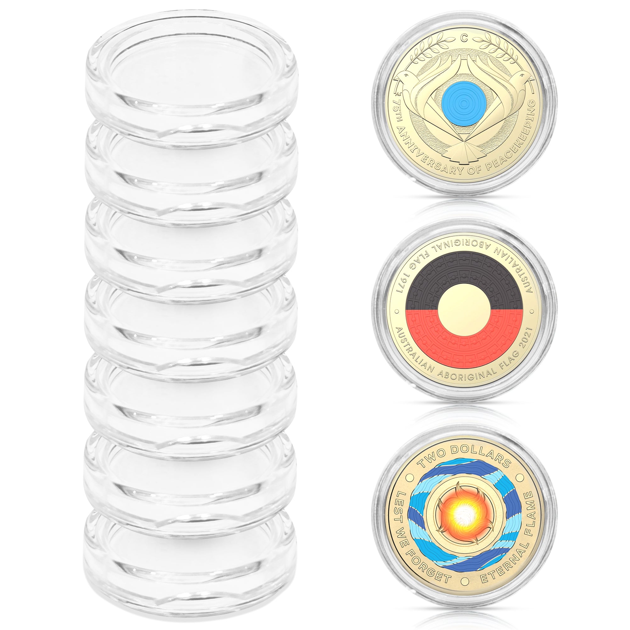 Premium $2 Coin Capsules for Australian Coins – Secure & Precise Fit