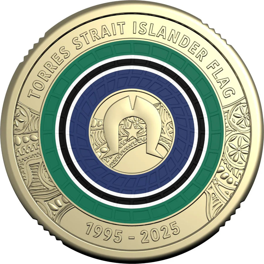 Australia Torres Strait Islander Flag 30th Anniversary 2025 $2 Uncirculated 25-Coin RAM Mint Roll