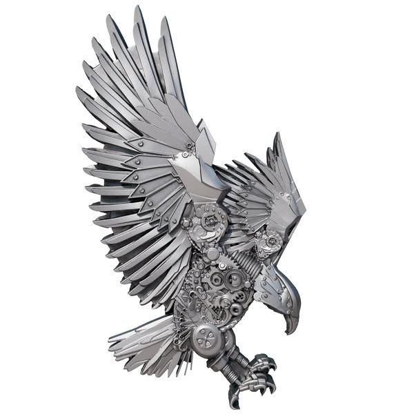 2025 Mech Eagle 2oz Silver Coin – Steampunk Allegiance