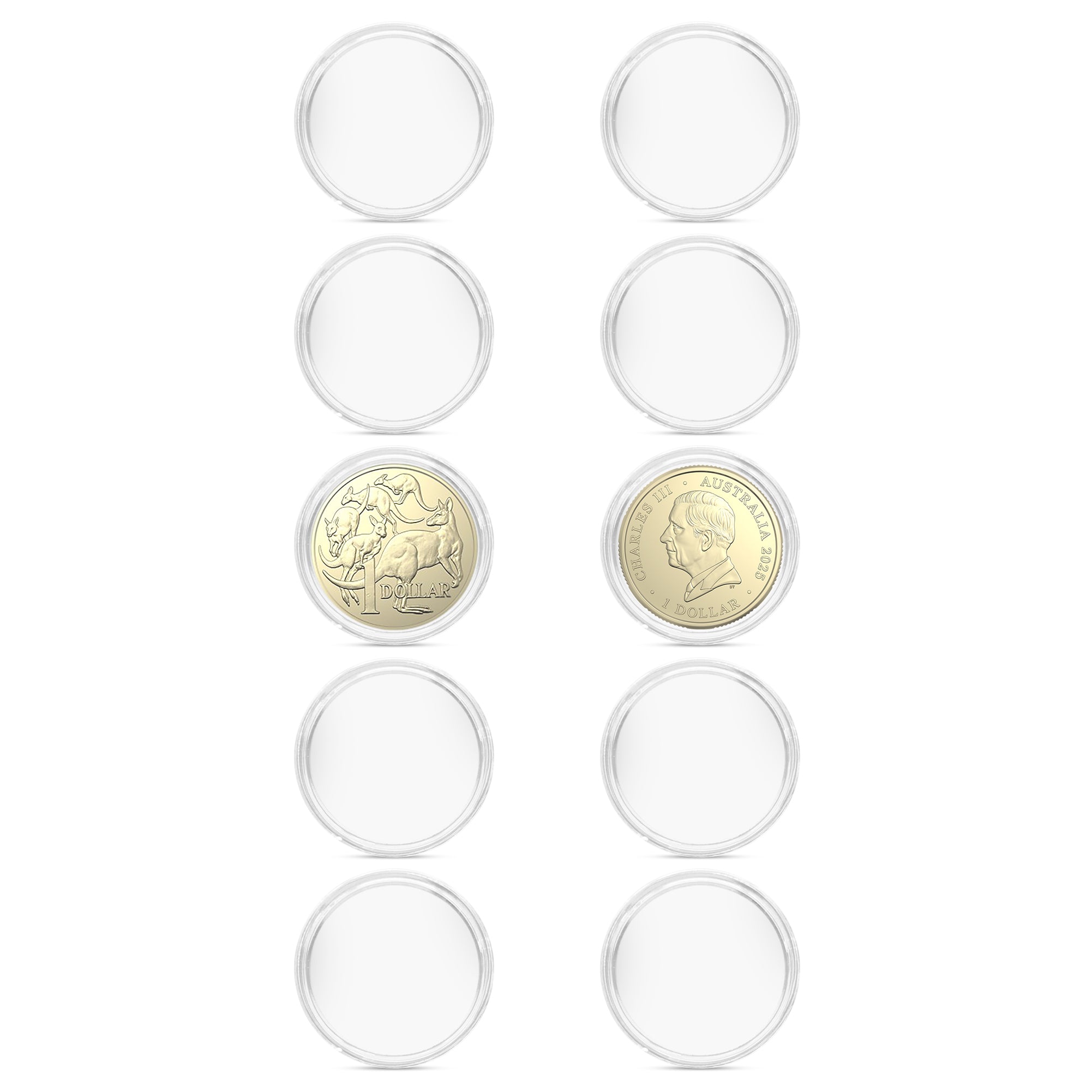 Premium Custom-Made Australian $1 Coin Capsules – Precision Fit