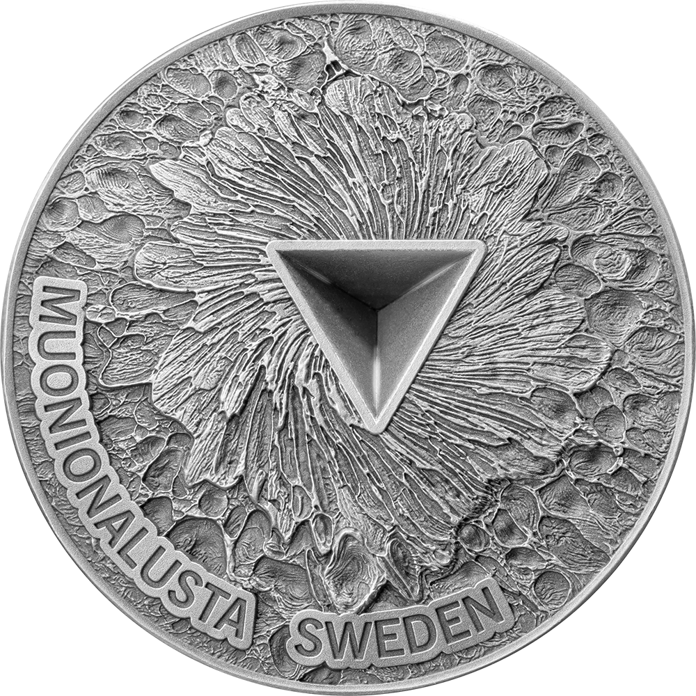 2025 2 oz Muoninalusta Space Cube and Silver Antique Coin