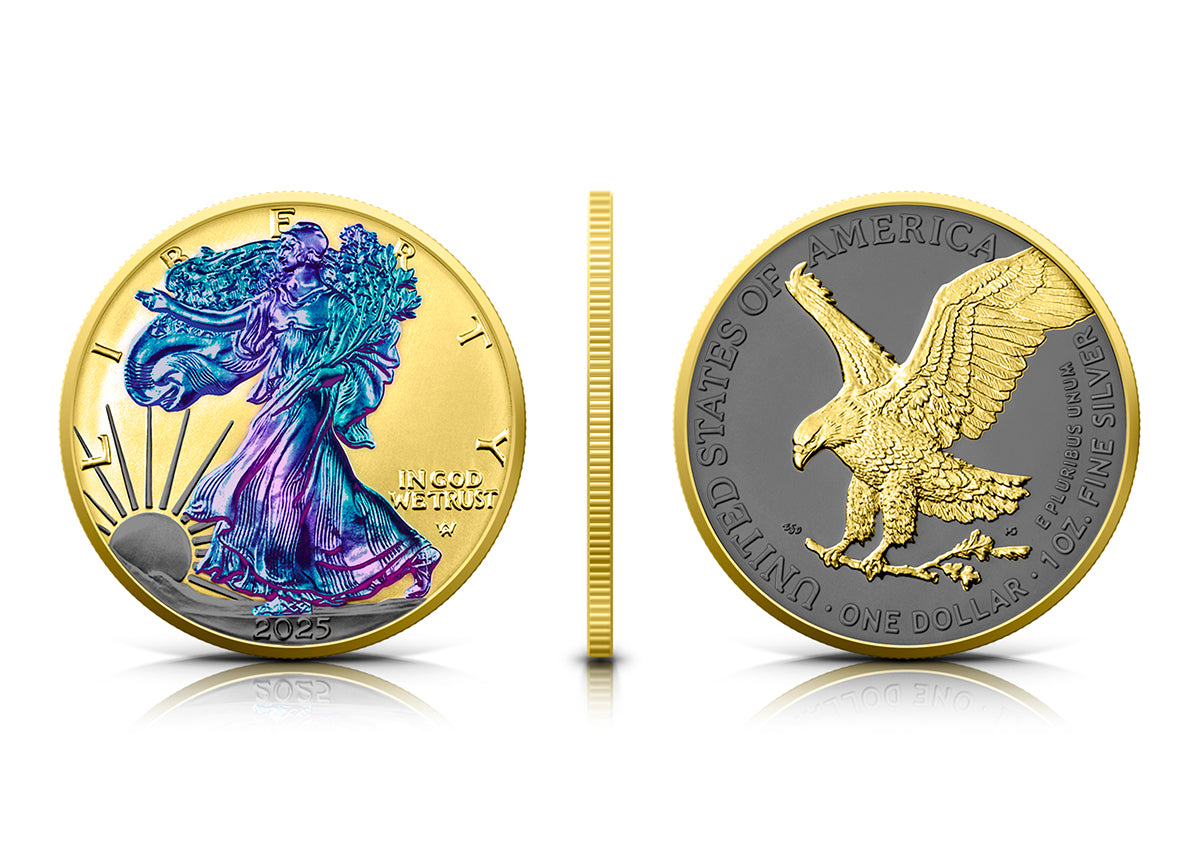 USA 2025 – American Eagle 1 oz Silver Coin – Colour in Richness
