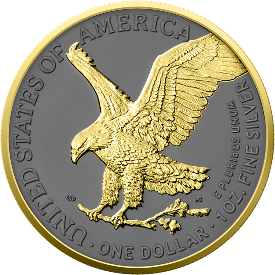 USA 2025 – American Eagle 1 oz Silver Coin – Colour in Richness