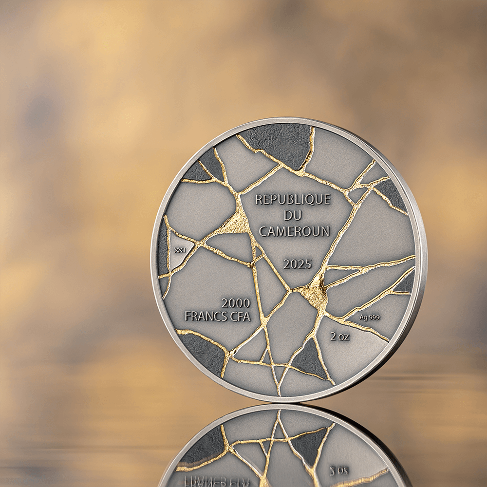 2025 2 oz David – Kintsugi Art High Relief Silver Coin