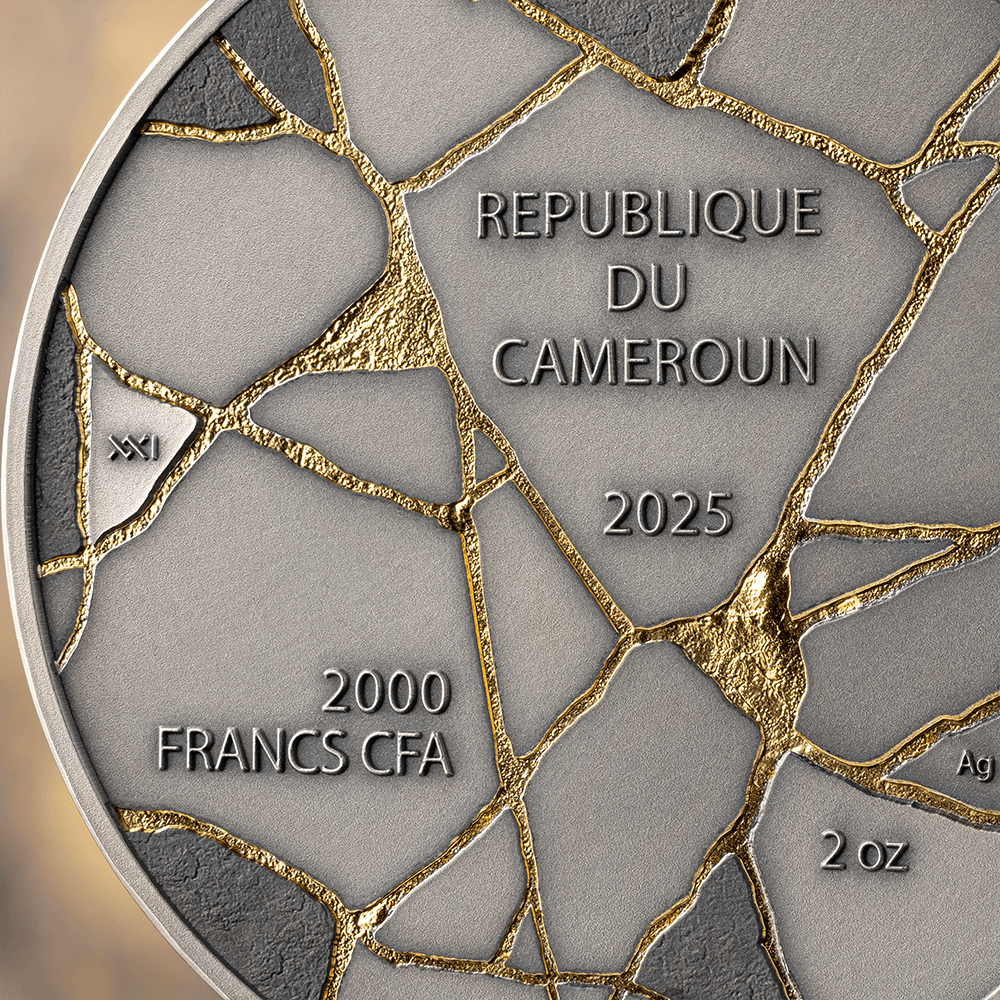 2025 2 oz David – Kintsugi Art High Relief Silver Coin