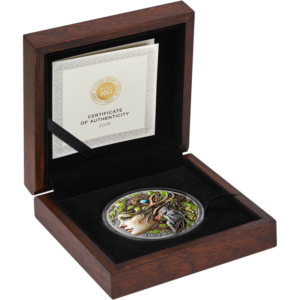 Mint XXI – Nature Spirits Series Dryad 2 oz Silver Coin