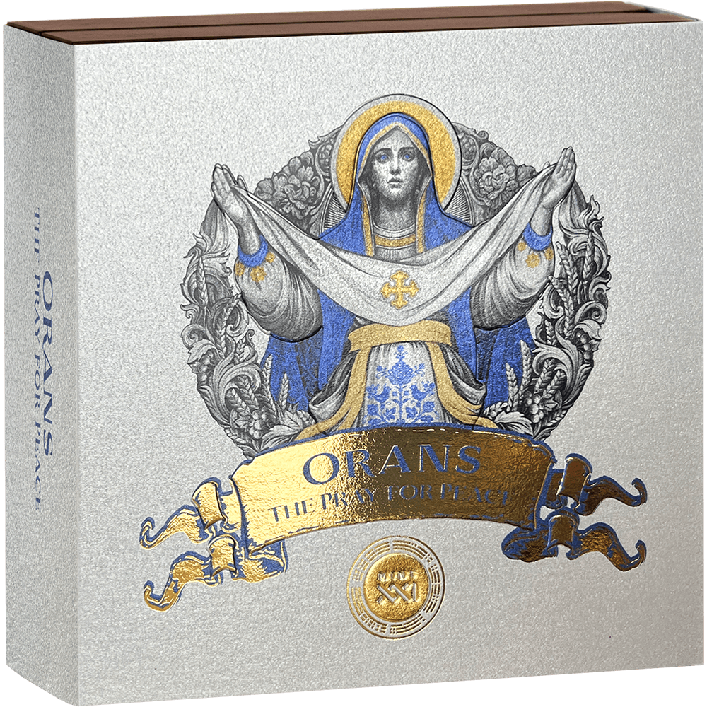 2025 5 oz Orans Pray for Peace Silver High Relief Coin