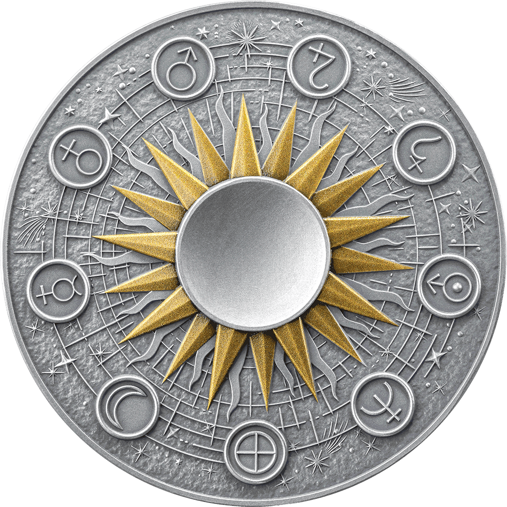 Mint XXI – Solar System Series – Sun – Silver 2 oz