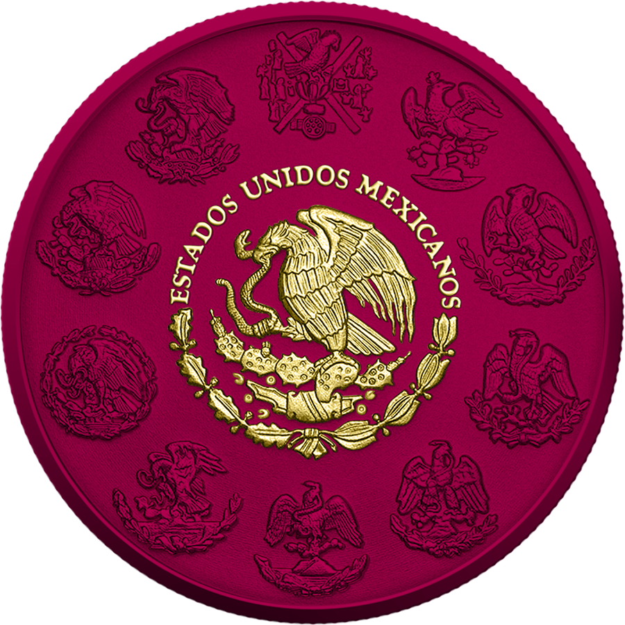 Mexico 2024 – Libertad Space Pink Opal 1 oz Silver Coin – Limited Edition