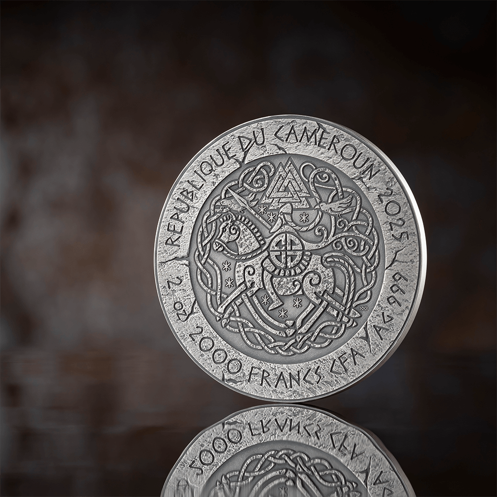 2025 2 oz Harald Fairhair Silver Antique Coin