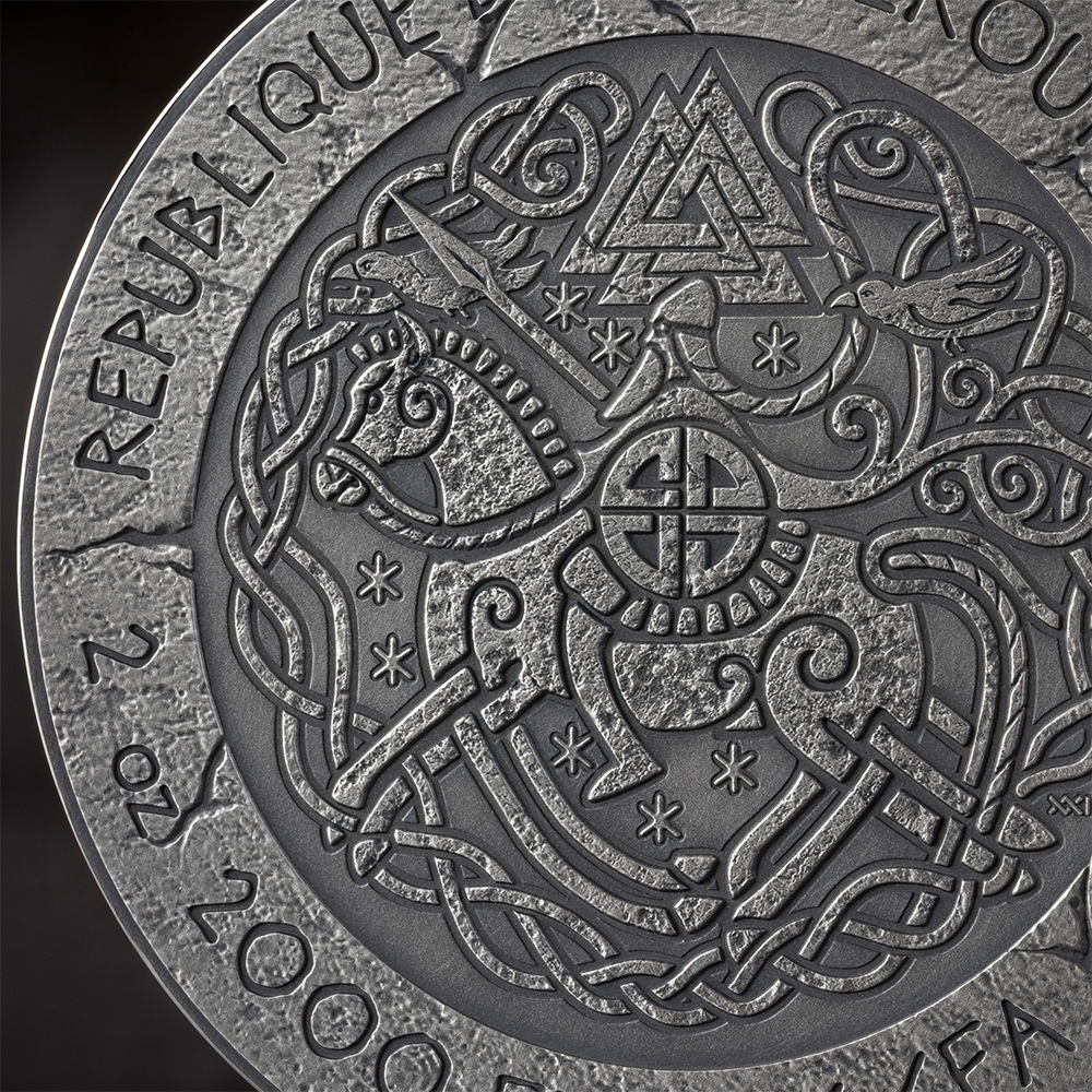 2025 2 oz Harald Fairhair Silver Antique Coin