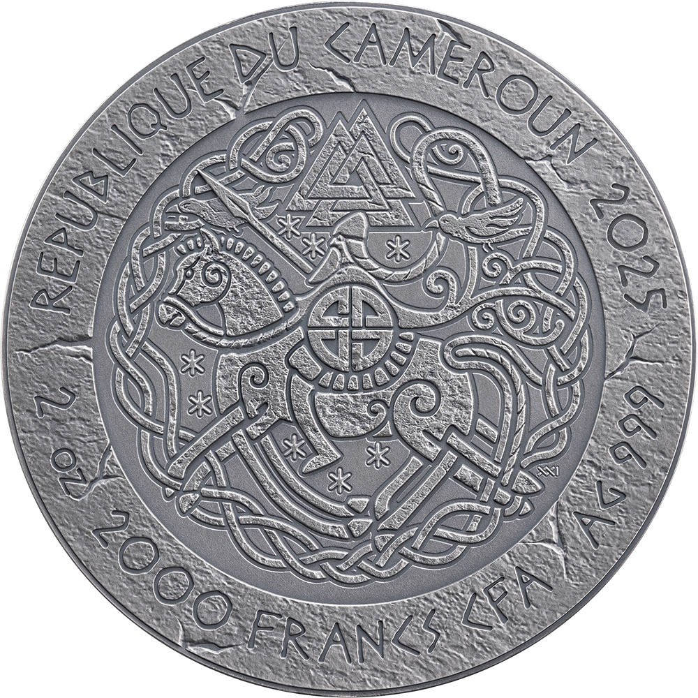 2025 2 oz Harald Fairhair Silver Antique Coin
