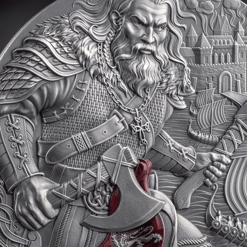 Mint XXI - The Way to Valhalla Series Rollo of Normandy 2 oz Silver Coin