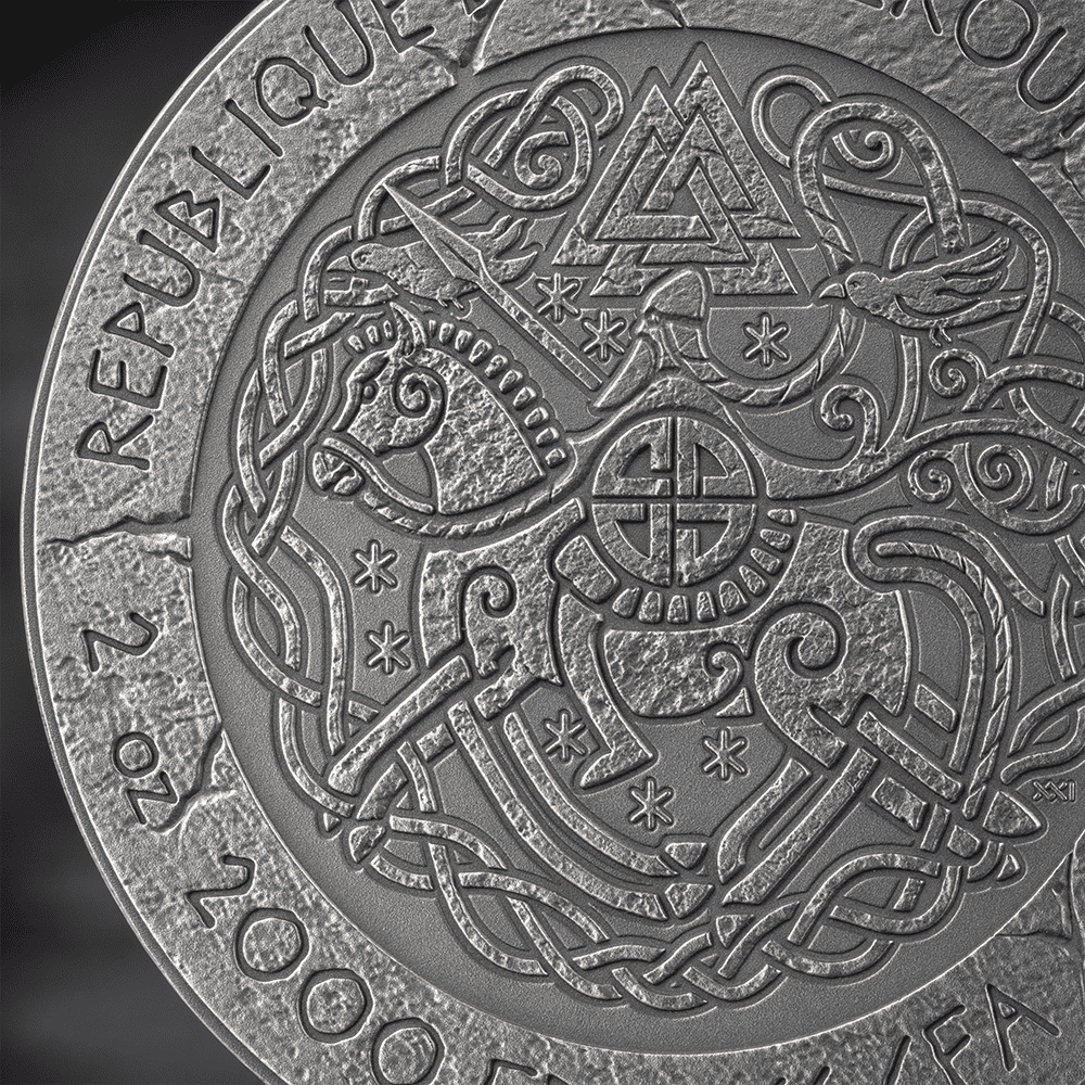 Mint XXI - The Way to Valhalla Series Rollo of Normandy 2 oz Silver Coin
