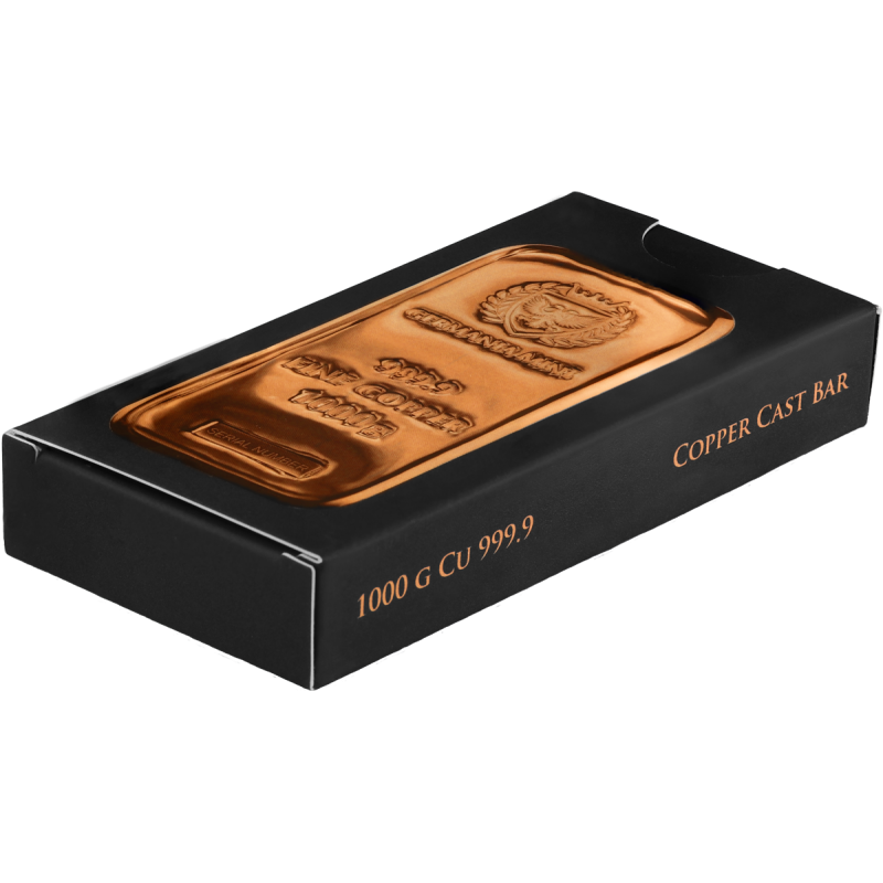 Germania Mint 1000g Copper Cast Bar