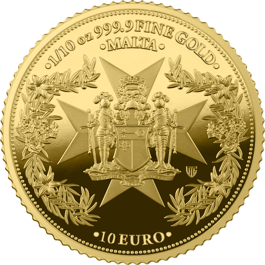 2025 Malta Golden Eagle 10 Euro 1/10 oz Gold BU Coin