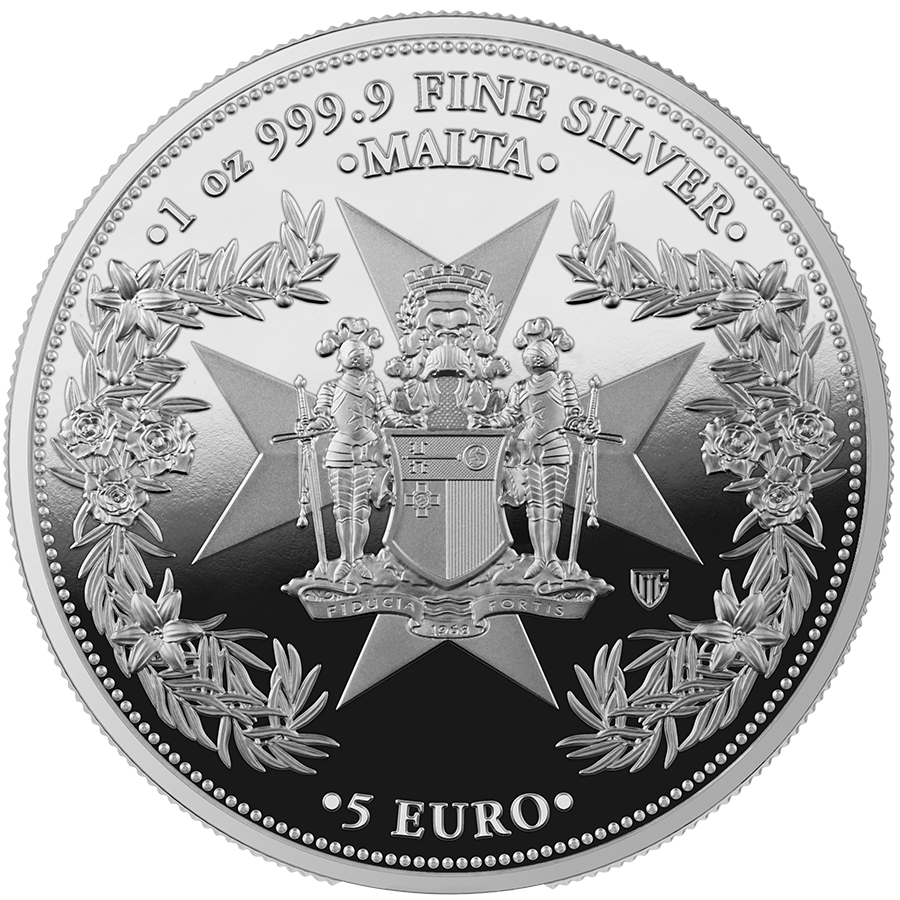 2025 Malta Golden Eagle 5 Euro 1 oz Silver Proof Coin