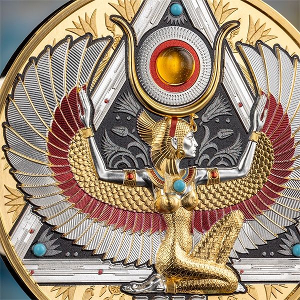 2025 5 oz Isis Gold Grandeur Silver Proof-Like Coin